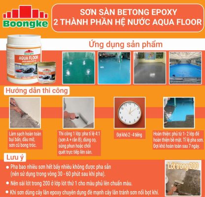 SƠN SÀN EPOXY HỆ NƯỚC AQUA FLOOR